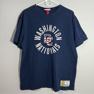 Mitchell & Ness Washington Nationals Baseball Short Sleeve T-Shirt Mens Large